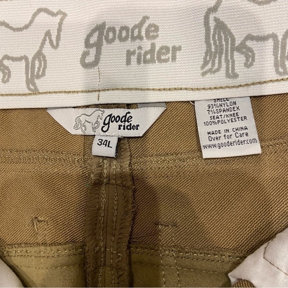 Goode Rider Equestrian Riding Breeches SZ 34L - Picture 7 of 12